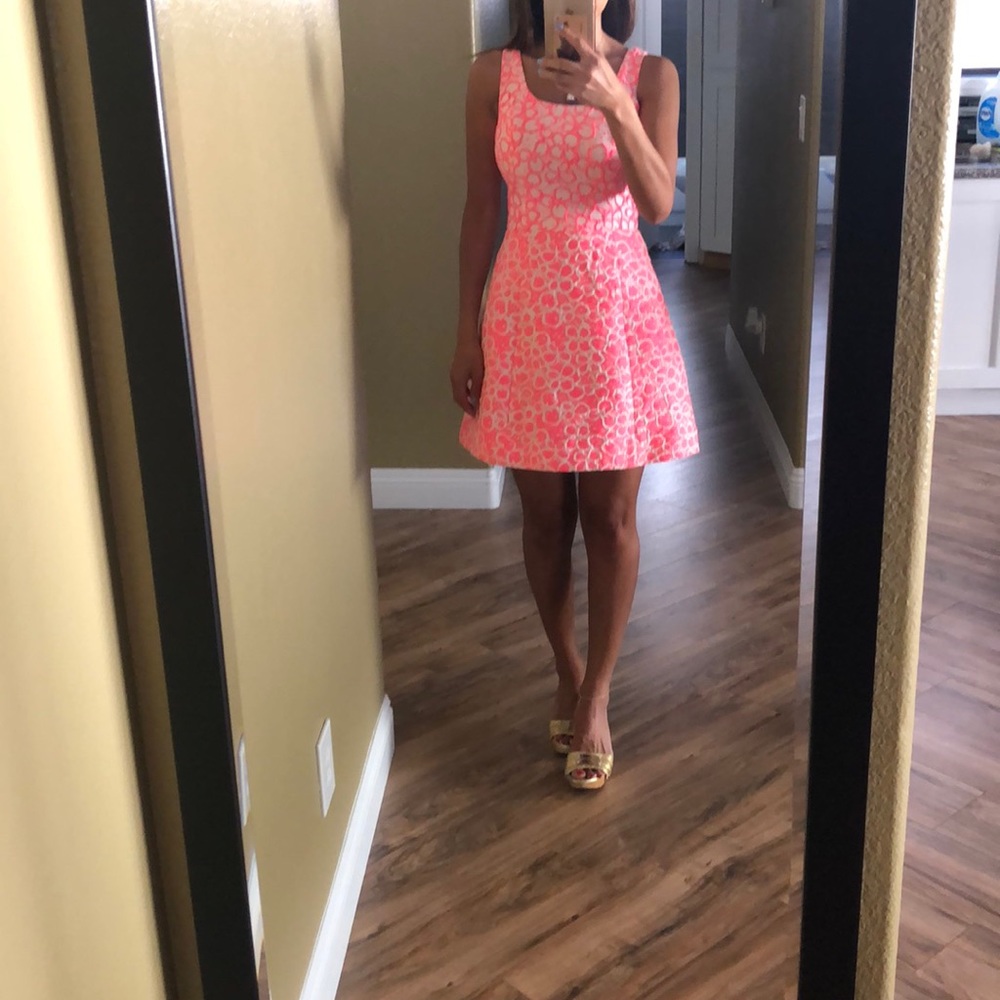 Lilly Pulitzer pink flare mini dress